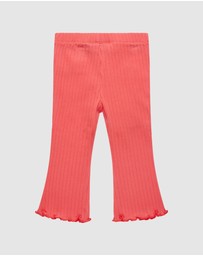 Rock Your Baby - Disco Flare Baby Legging in Raspberry