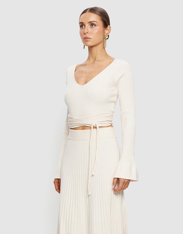 KIVARI - Daphne Rib Knit Top