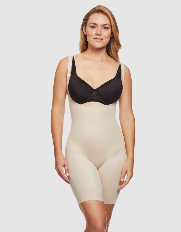 Cupid Fine Shapewear - Shape Away Extra-Firm Cupless Body & Thigh Shaper