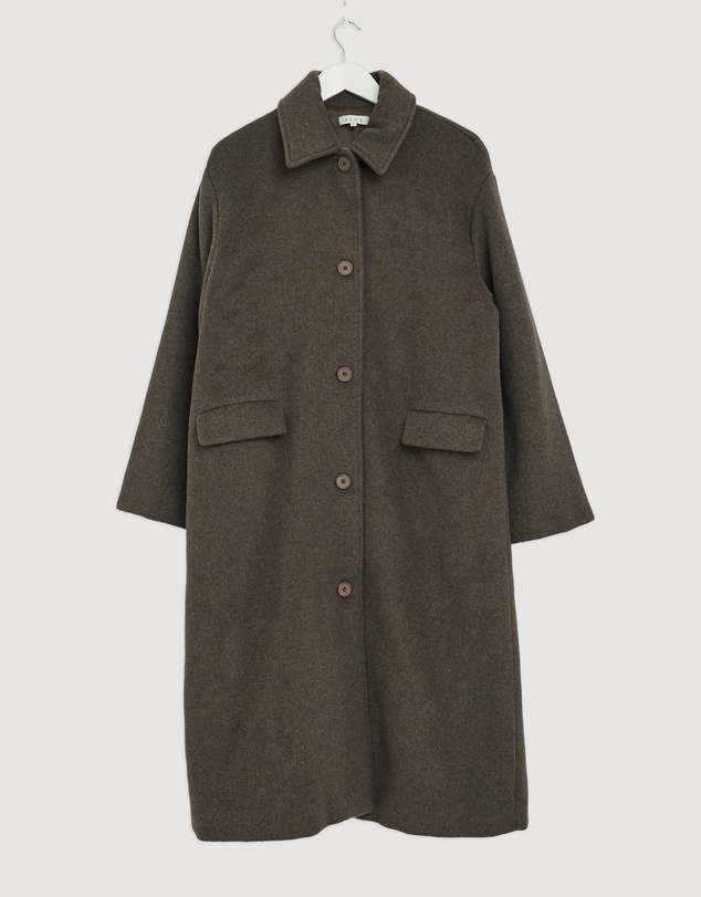 Revibe - Repaired AERE Cassie Wool Blend Coat - AU 12