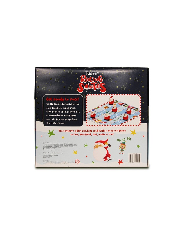 Kidstuff - Racing Santa Christmas Crackers
