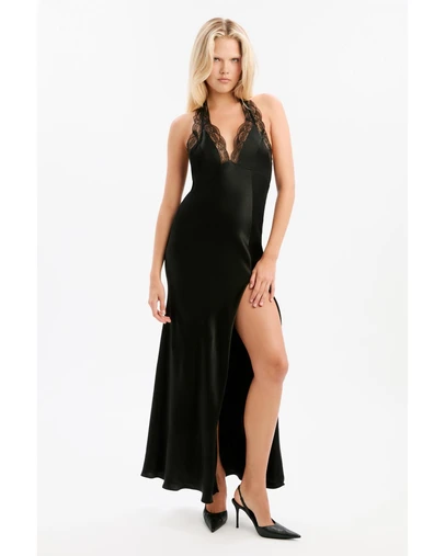 Bardot - Roselyn Halter Neck Maxi Dress
