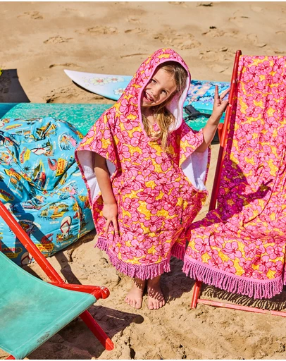 Kip&Co - KipCo x Mambo Funshine Coast Printed Terry Poncho - Kids