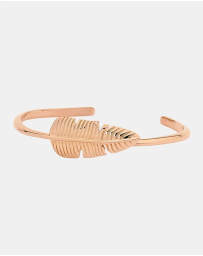 Pastiche - Wilderness Cuff 14k Rose Gold plated Stainless Steel bracelet