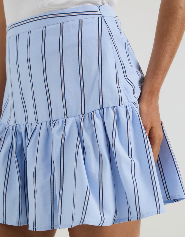 Atmos&Here - Claire Cotton Poplin Mini Skirt