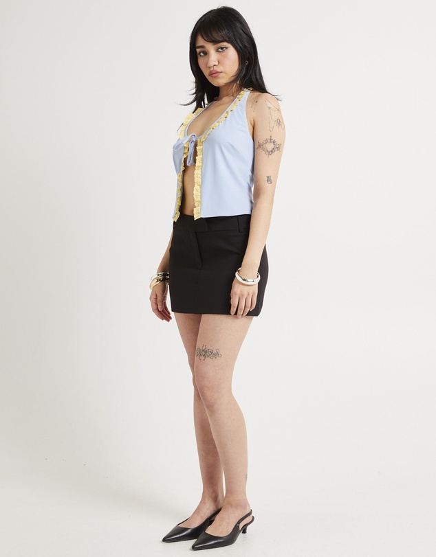 Alice In The Eve - Rome Ruffle Halter Top