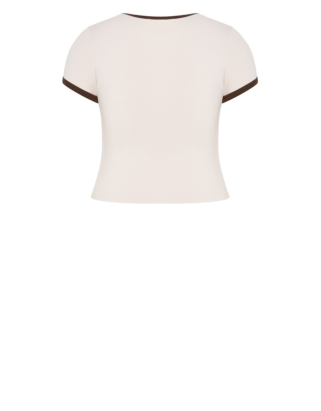 City Chic - Micro Vintage Print Tee