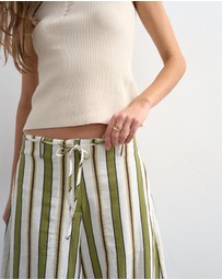 TOPSHOP - Cleo Tie Waist Trousers