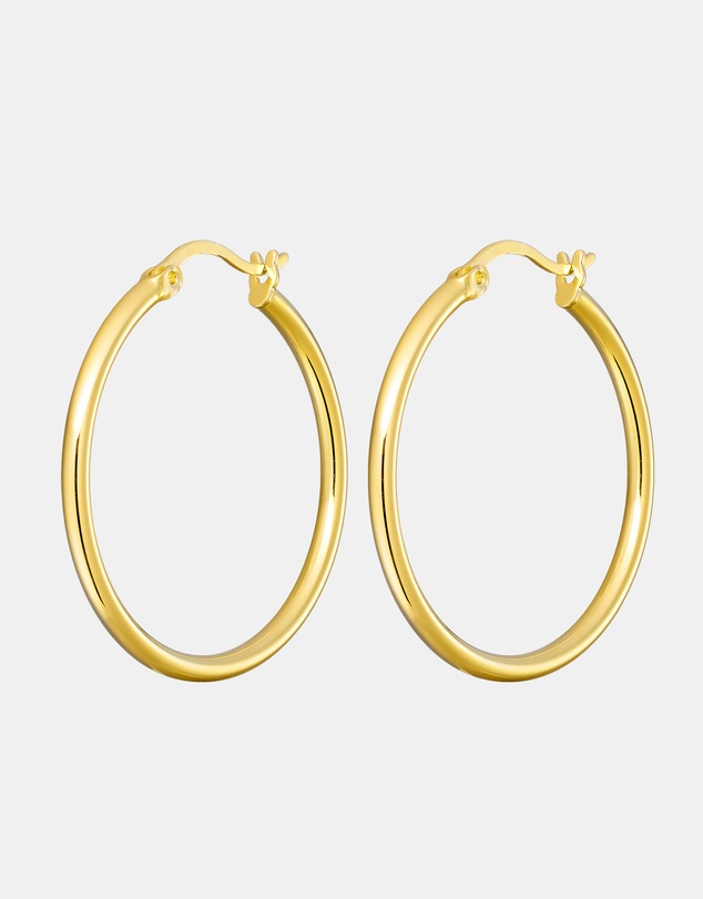 Zoe Olivia - 14K Gold Vermeil 30mm Hoop Earrings