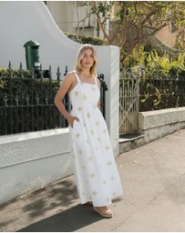 Esther & Co - Atasha Dress - White Print