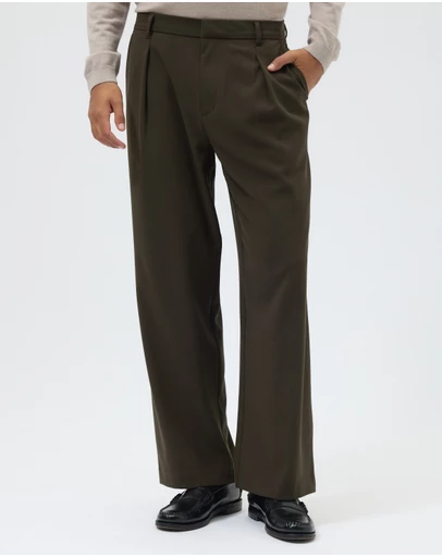 AERE - Pleated Relaxed Fit Pants