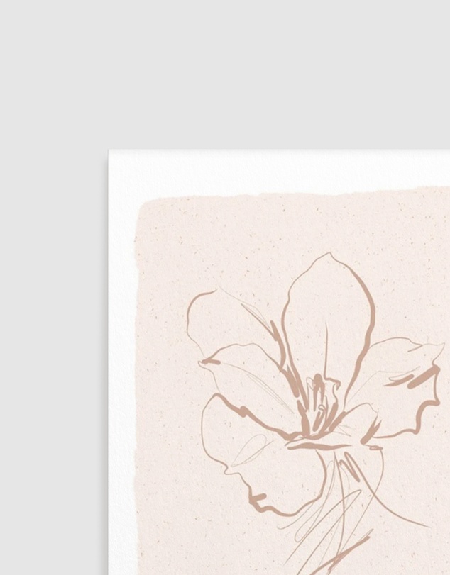 Olive et Oriel - Abstract Botanical Lily Art Print