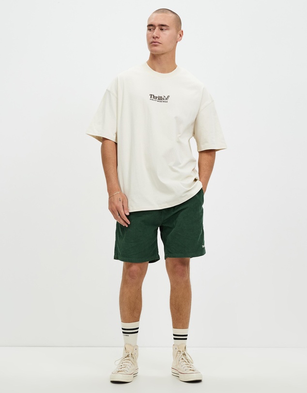 Thrills - Workwear Embro Box Fit Oversize Tee - ICONIC EXCLUSIVE