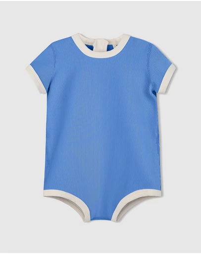 Zulu & Zephyr Mini - Mini Stripe Rib Infant Onesie - Babies-Kids