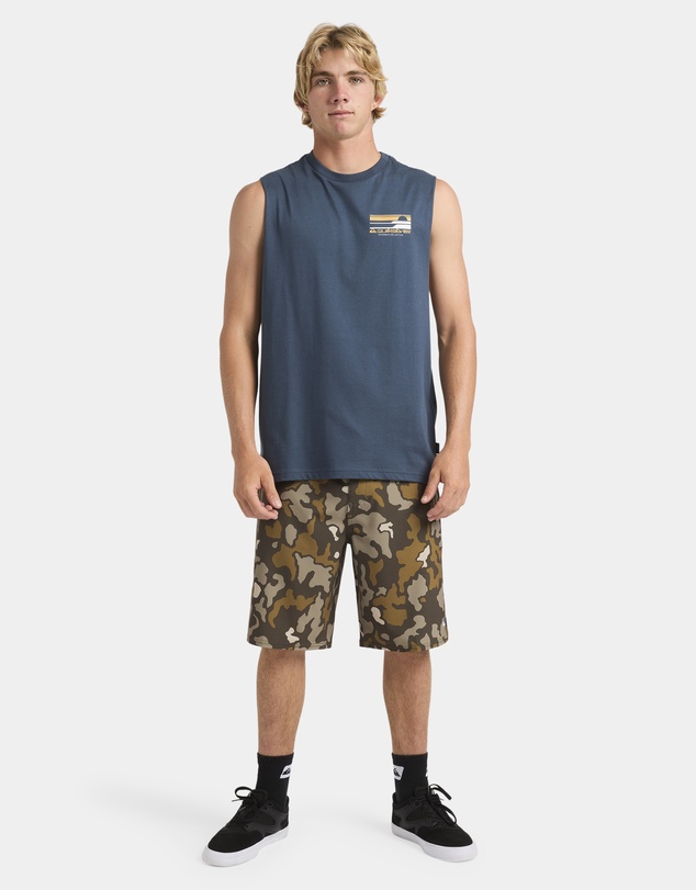 Quiksilver - Mens Stacked Horizon Muscle
