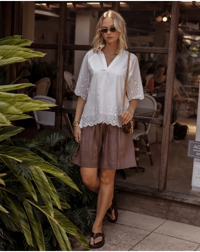 ALEXANDRA - Jolta Blouse White