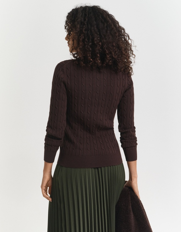 Gant - Stretch Cotton Cable Crew Neck Knit