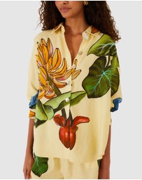 Farm Rio - Banana Grapes Yellow Shirt