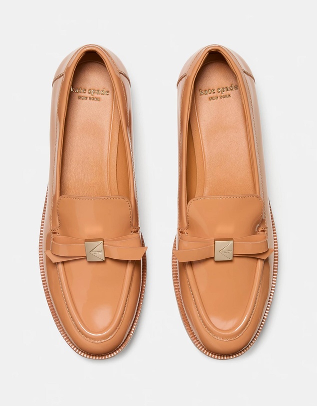 Kate Spade - Deco Bow Patent Leather Loafers