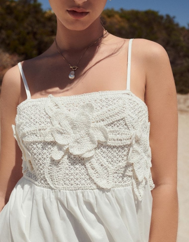 NEXT - Crochet Mix Mini Summer Dress