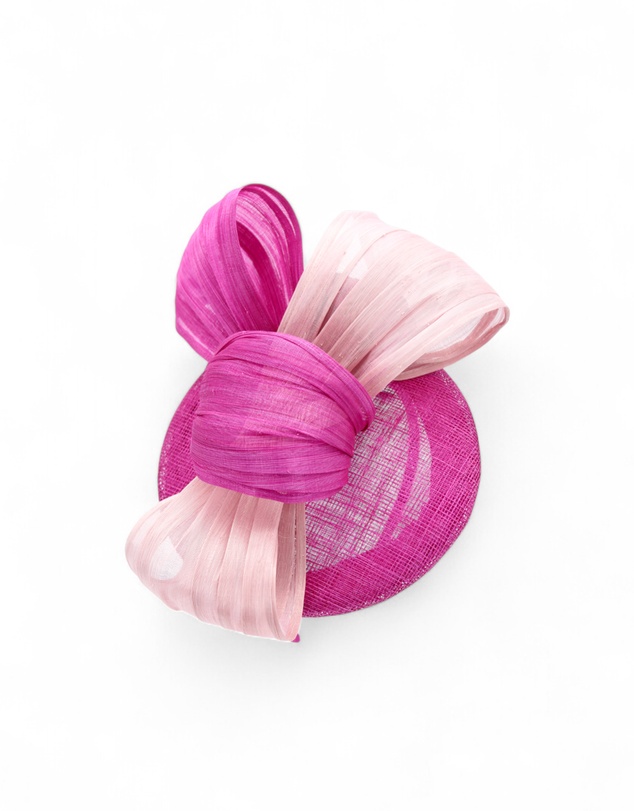 Morgan & Taylor - Heather Fascinator in Hot Pink