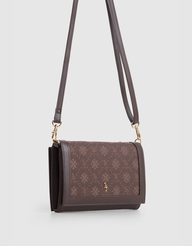Laura Jones - Jacquard Flap Crossbody Bag