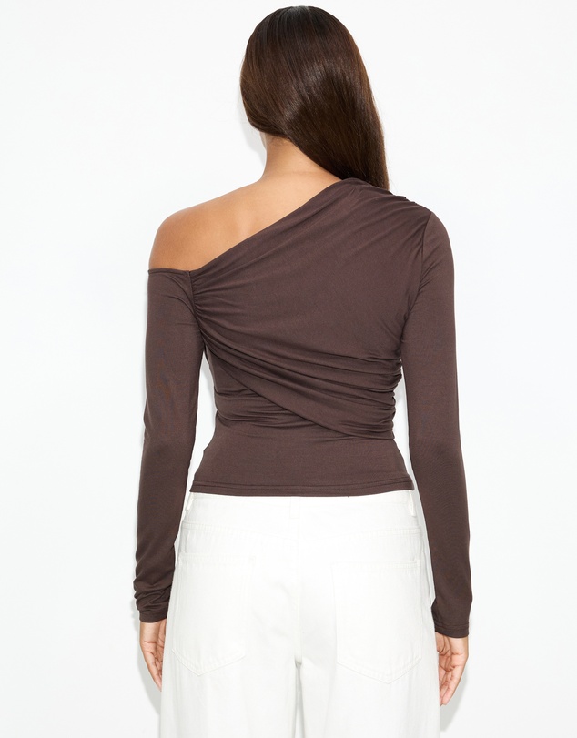 Dazie - Katia Asymmetric Jersey Top