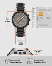 Armani Exchange - Two Tone Chronograph Watch