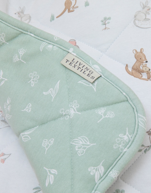 Living Textiles - Reversible Quilted Cot Comforter - Australiana