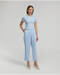 Oxford - Olivia Crop Knit Top