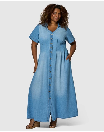 Indigo Tonic - Tara Chambray Maxi Dress
