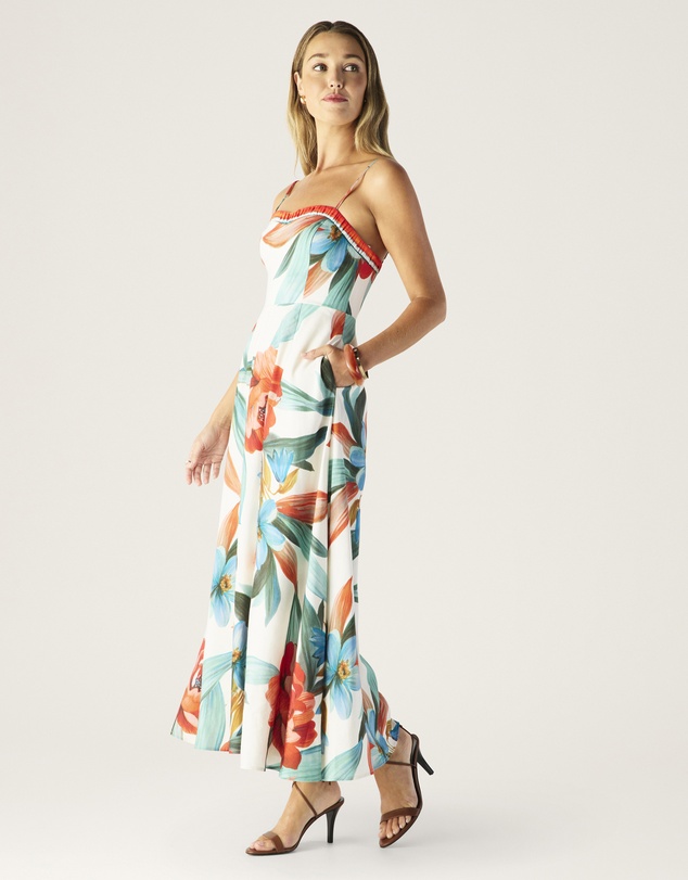 MOS The Label - Fiorina Print Midi Dress