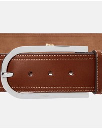 Polo Ralph Lauren - Elongated-Buckle Leather Belt