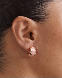 MIMCO - Mini Enamel Hoop Earrings