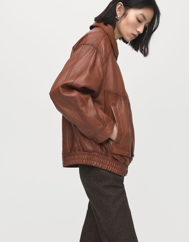 M.N.G - Oversize Leather Biker