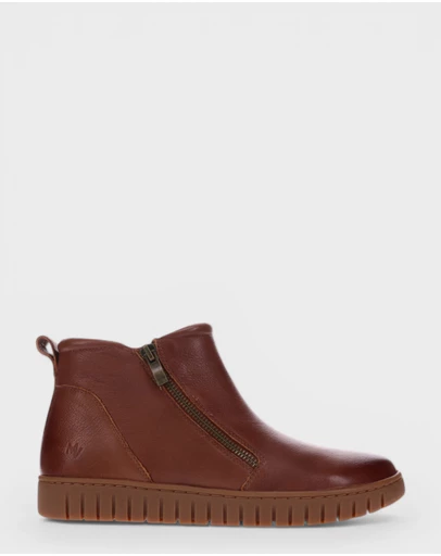 Mia Vita - Leni Zip Boot - Mocha