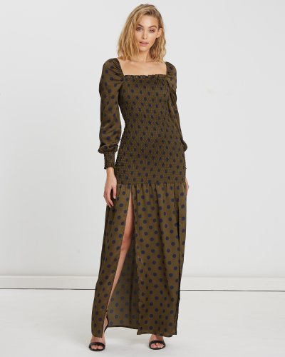 Phoenix Shirred Maxi Dress