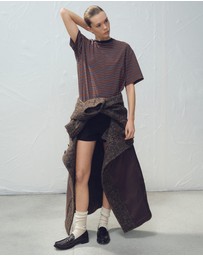M.N.G - Striped Short-Sleeved T-Shirt