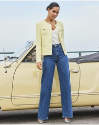 Sosandar - Boucle Jacket With Embellished Buttons