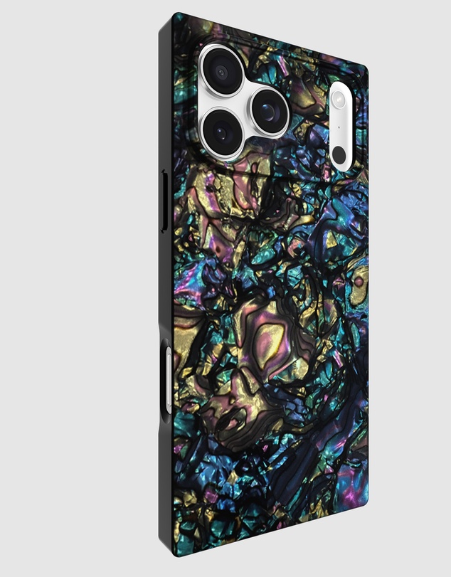 Flaunt - Flaunt Square Abalone Shell MagSafe Case for iPhone 17 Pro Max