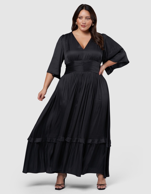 Pink Dusk by Curve Project - Work It Maxi Dress