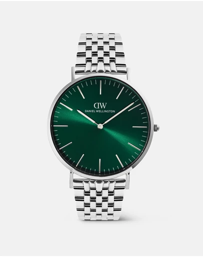 Daniel Wellington - Classic 40mm 7-Link Emerald