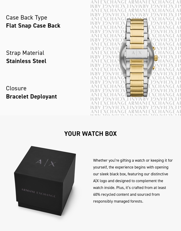 Armani Exchange - Multicolour Chronograph Watch