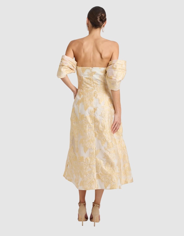 Romance by Honey and Beau - Seanna Off Shoulder Midi Dress