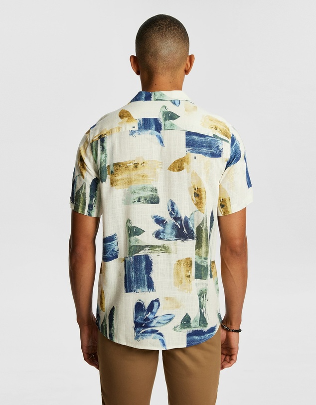 yd. - Eden Linen Blend Shirt