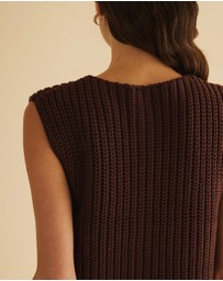 Atmos&Here - Pia Open Knit Vest