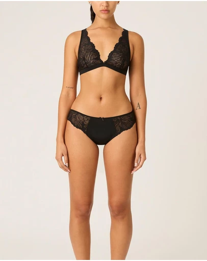 Modibodi - Camille Period Thong Light Absorbency Noir Black