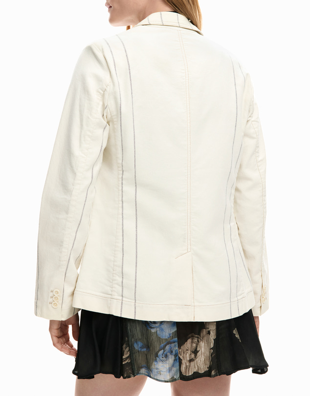 Desigual - Asymmetric striped blazer