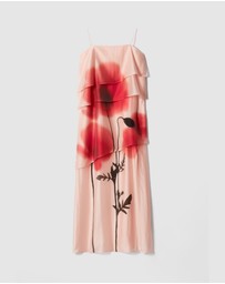 & Other Stories - Floral-Appliqué Maxi Dress
