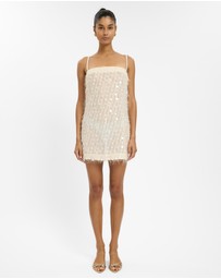 With Harper Lu - Jacquard Shift Mini Dress